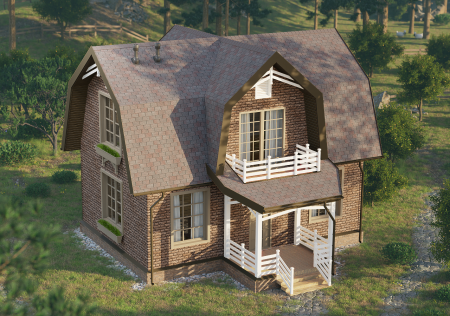 Docke LUX/ Сайдинг BERGART (Кедровый орех)